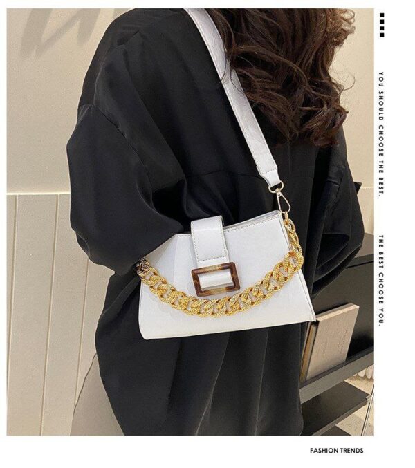 Shiny Belt Shoulder Bag RN302 - Image 3