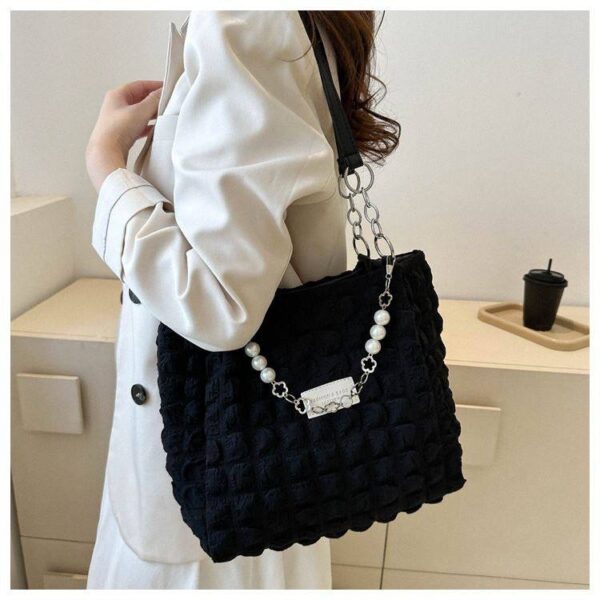 Fashionable Velvet Shoulder Bag RRM53 - Image 5