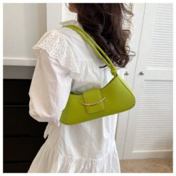 Alternative view of Moon Shape Handbag for Women | 3 Way Carry PU Bag