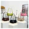 Medium shoulder bag for women with zipper closure and adjustable strap – PU handbag – RedBag BD