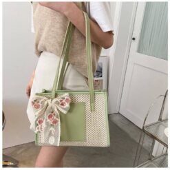 Alternative view of Medium Tote Bag for Women | Braid Material Handbag