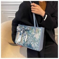 Alternative view of Medium Tote Bag for Women | PU Leather Handbag with Print