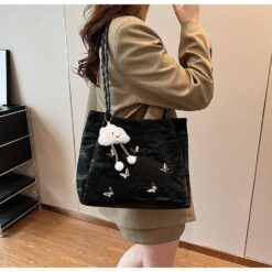 Alternative view of Medium Tote Bag for Women | PU Handbag with Keychain