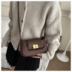 Alternative view of Medium Handbag for Women | PU Shoulder Bag with Zipper