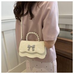 Alternative view of Small Handbag for Women | Button Closure PU Bag