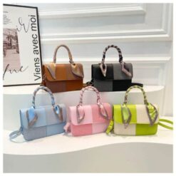 Ladies handbag with button closure in Bangladesh – lightweight PU bag – RedBag BD