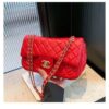 Medium shoulder bag for women with zipper closure – lightweight PU handbag – RedBag BD