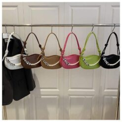 Adjustable shoulder bag for women in Bangladesh with cover open zipper from RedBag BD