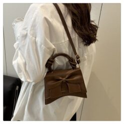 Alternative view of Bow Attached Bag for Women – Single Chamber with Button Closure