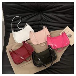 Shiny hand bag for women in Bangladesh with zipper closure and single chamber from RedBag BD