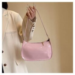 Alternative view of Shiny Hand Bag for Women – Single Chamber with Zipper