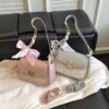 double strap bow shoulder bag for women in bangladesh