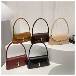 Shoulder Handbag for Women – Flap Button Closure