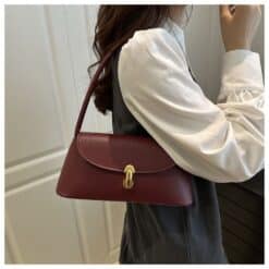 Alternative view of Shoulder Handbag for Women – Flap Button Closure