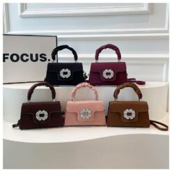 Mini shoulder bag for women in Bangladesh with button closure and 2-in-1 hand shoulder carry from RedBag BD