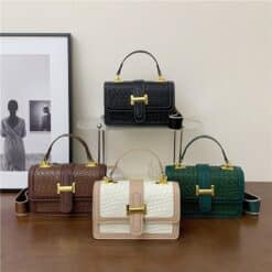 Small crossbody bag for women with button closure – lightweight handbag – RedBag BD