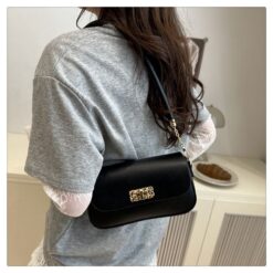 Alternative view of Small Handbag for Women | Button Cover PU Bag RDD436